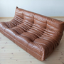Togo Lounge Set 3-pc. Pull-Up Leather Kentucky Brown 1