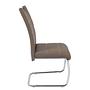 La Paz Cantilever Chair Set of 2 Faux Leather Brown 4