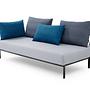 Caro Garten Lounge-Set Anthrazit Blau 2