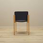 6x Vintage Chair Wood Textile Grey 1980s 11