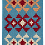 Kilim Gashgai Teppich Blau 0