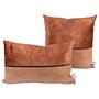 Dekokissen Picco (2-teilig) Samt Terracotta 1