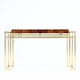 Console table brass 1970s 5