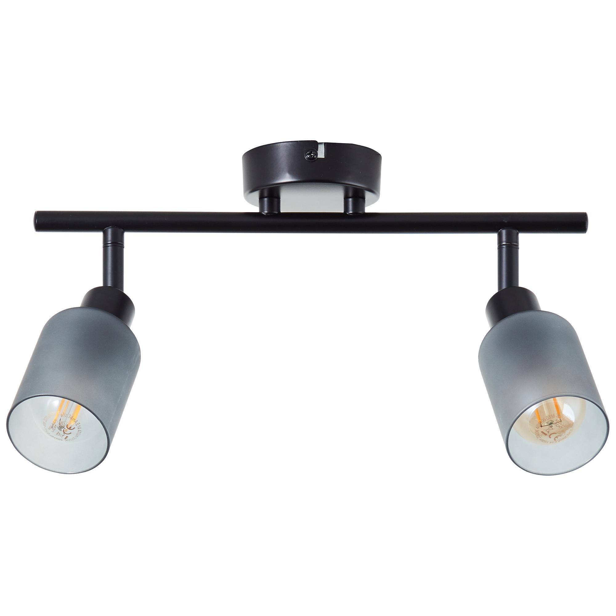 Deckenleuchte Loralie Rauchglas Schwarz 4