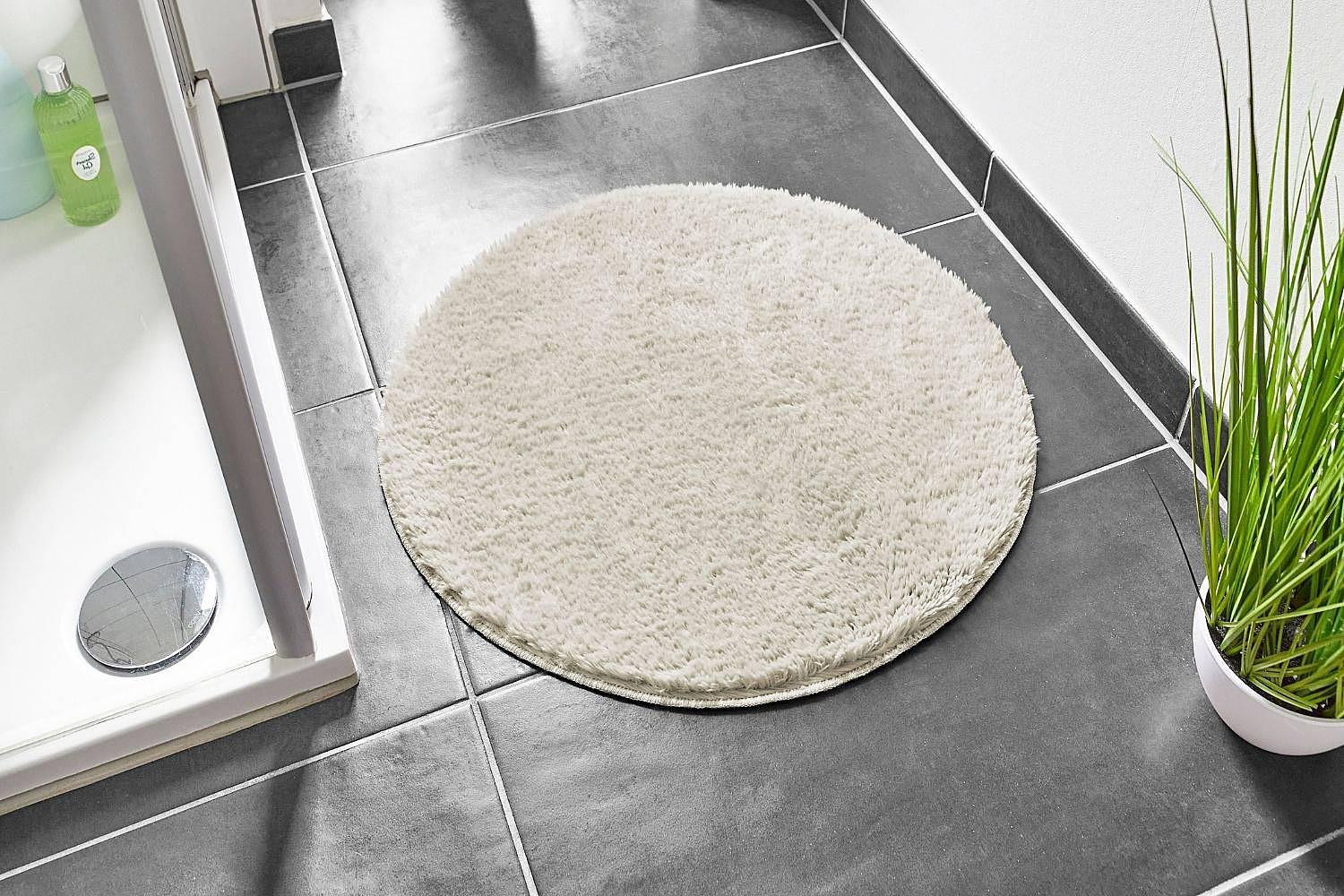 Florida Badematte Beige Ø 60cm 3