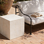 Cube Coffee Table Travertine Cream 1