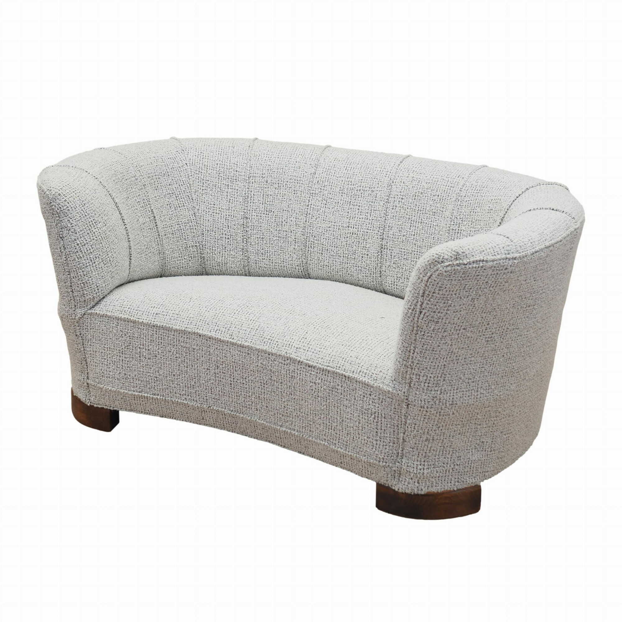 Sofa Textil Grau 1960er Jahre 0