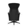 Palermo armchair with electric adjustment Leather Black 4