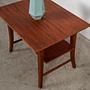 Teak Couchtisch Braun 1970er Jahre 5