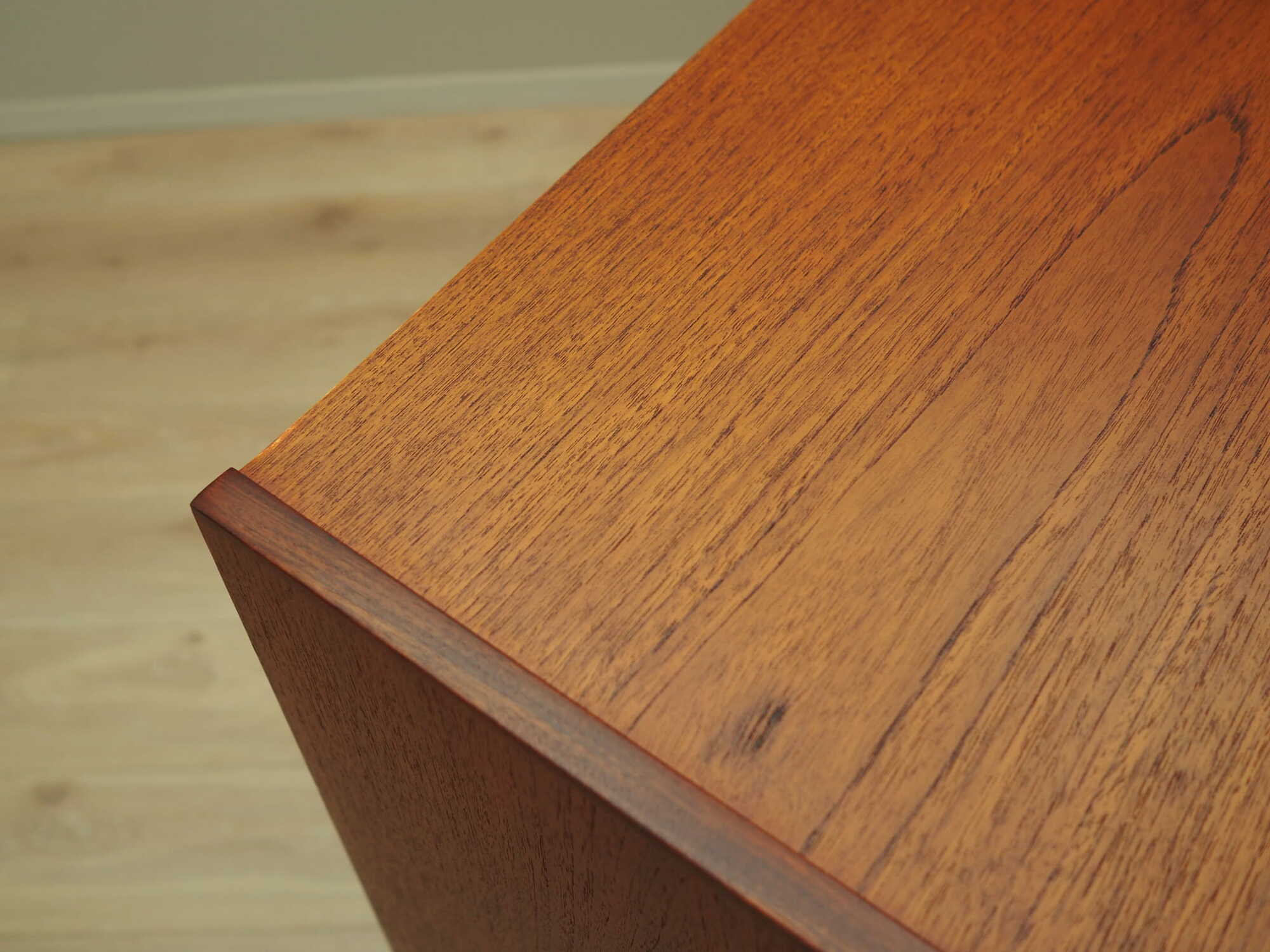 Vintage sideboard teak wood brown 1960s 8