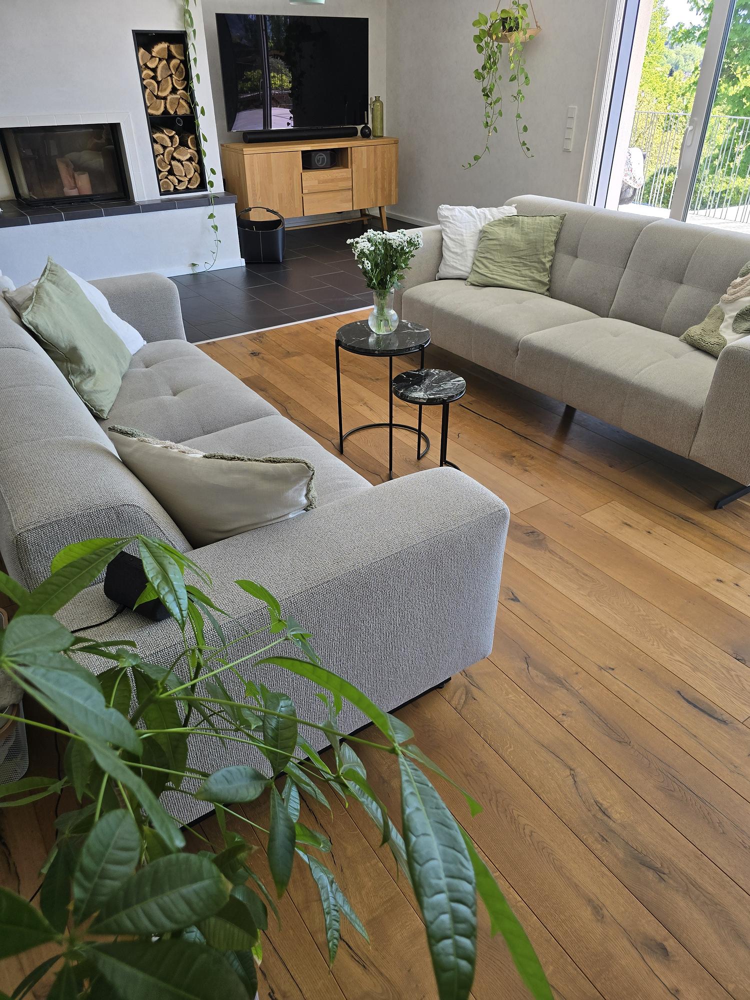 2x 2-Sitzer Sofa Grau 0