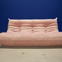 Togo Lounge Set 3 pezzi velluto rosa chiaro 1