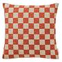 Checkerbox Kissenbezug Rostbraun 45x45cm 0