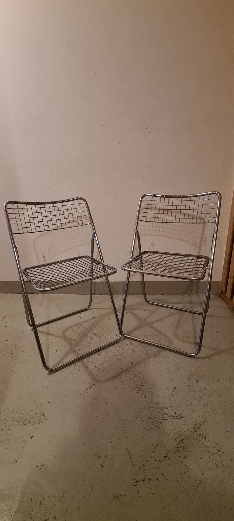 2x Vintage Klappstuhl Niels Gammelgaard Chrom 0