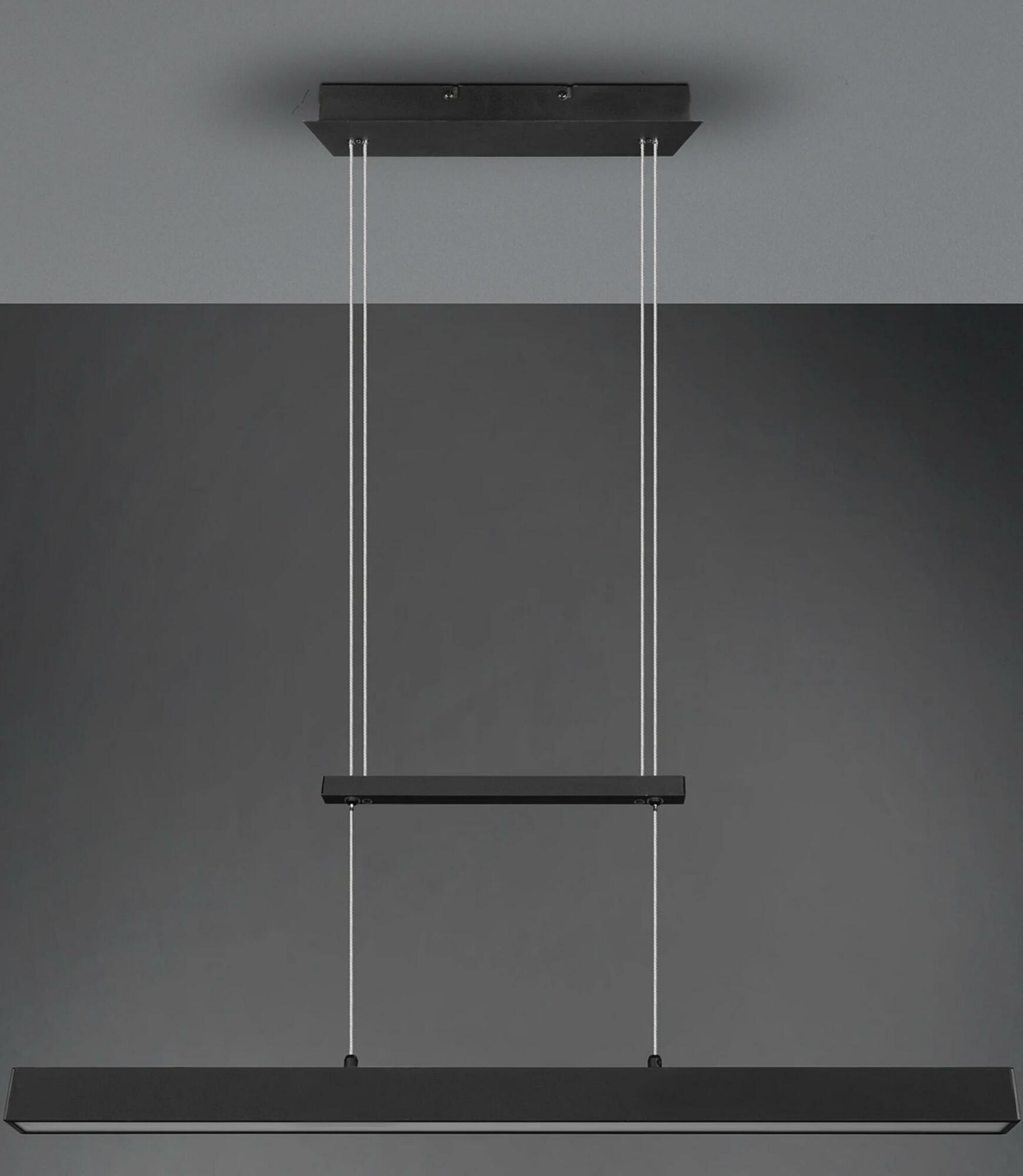 LED Minimalist Pendant Light Black 3