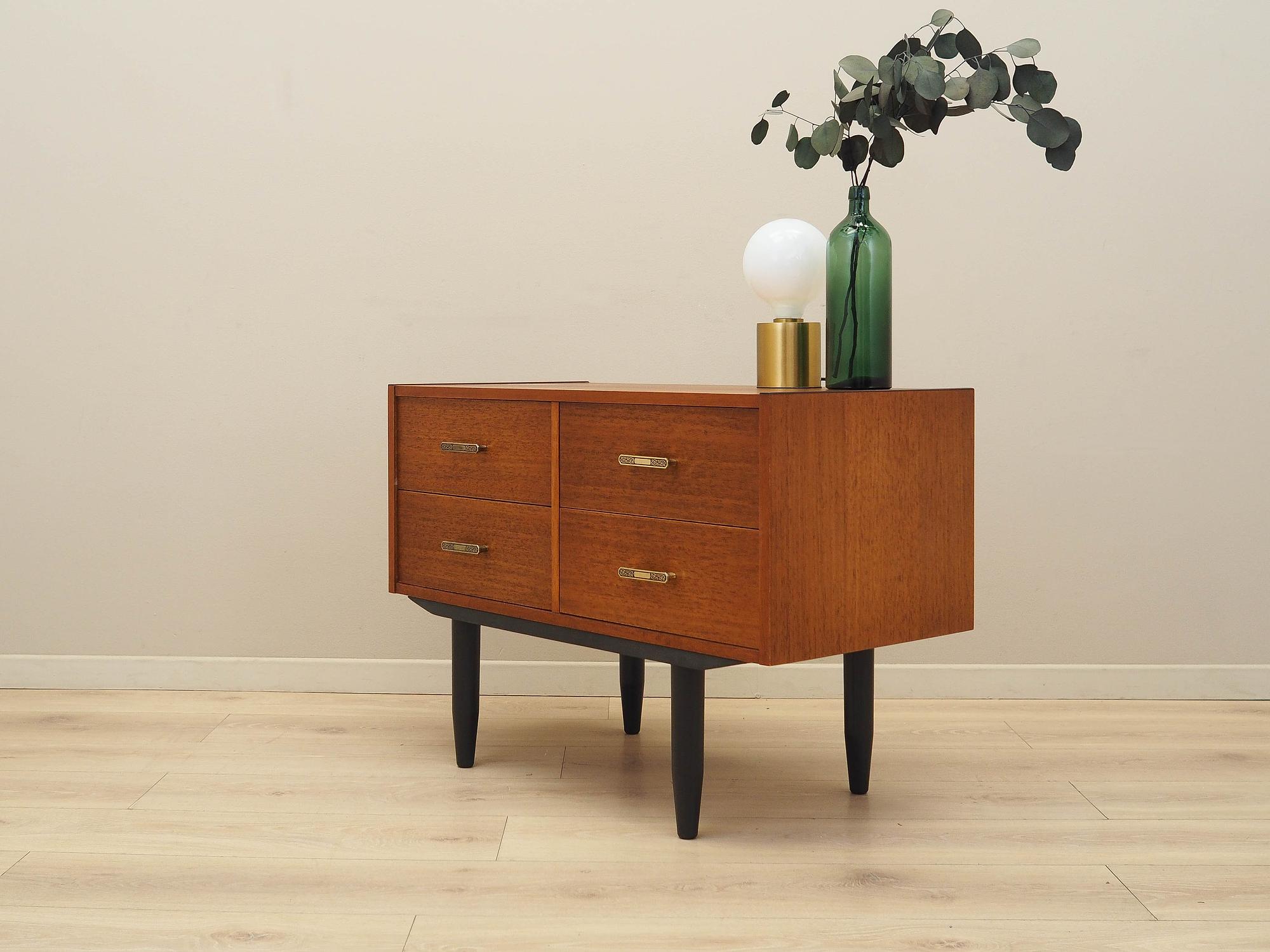 Teak-Kommode Braun 1970er Jahre 2