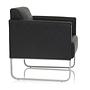 Aruba Armchair Faux Leather Black 3