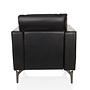 BAVERO Lounge Chair Faux Leather Black 9