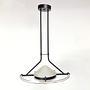 Deckenlampe Milchglas Plexiglas 1980er Jahre 2
