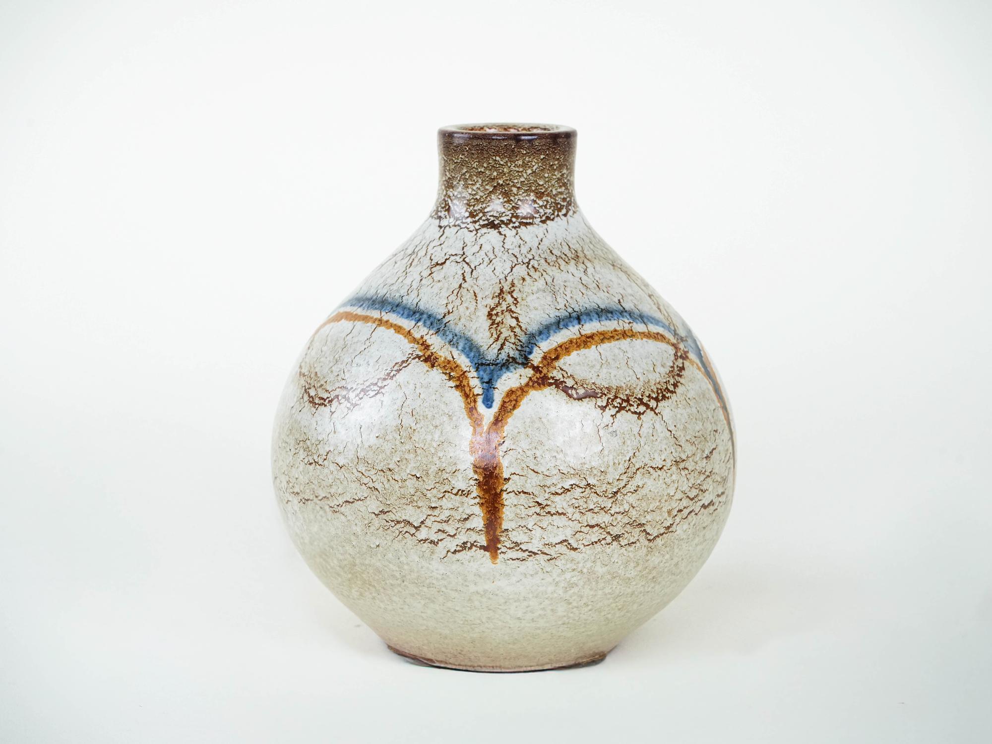 Keramikvase Mehrfarbig 1960er Jahre 4