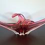 Sommerso Schale Muranoglas Rosé von Flavio Poli 0