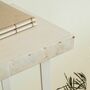 Konsolentisch aus Holz mit Metallgestell Weiß Gealtert 2