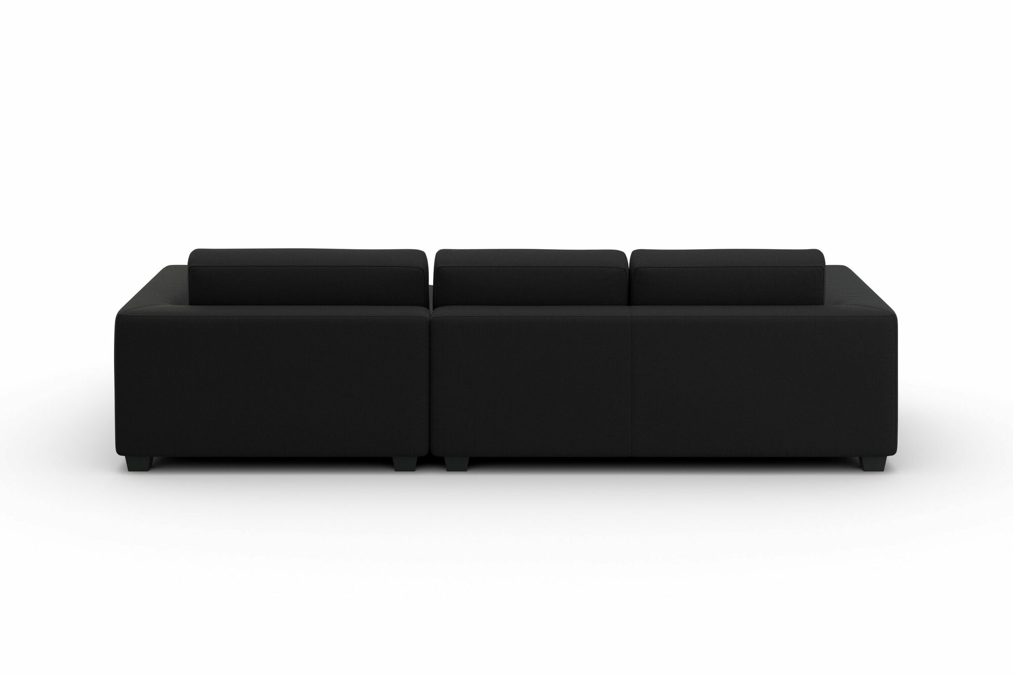 Atoll Ecksofa Textil Schwarz 3