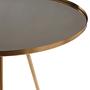 Corra Gold Finish Spiegelplatte Beistelltisch
 4