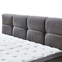 Chicago Boxspringbett mit Bettkasten & Topper Grau 2