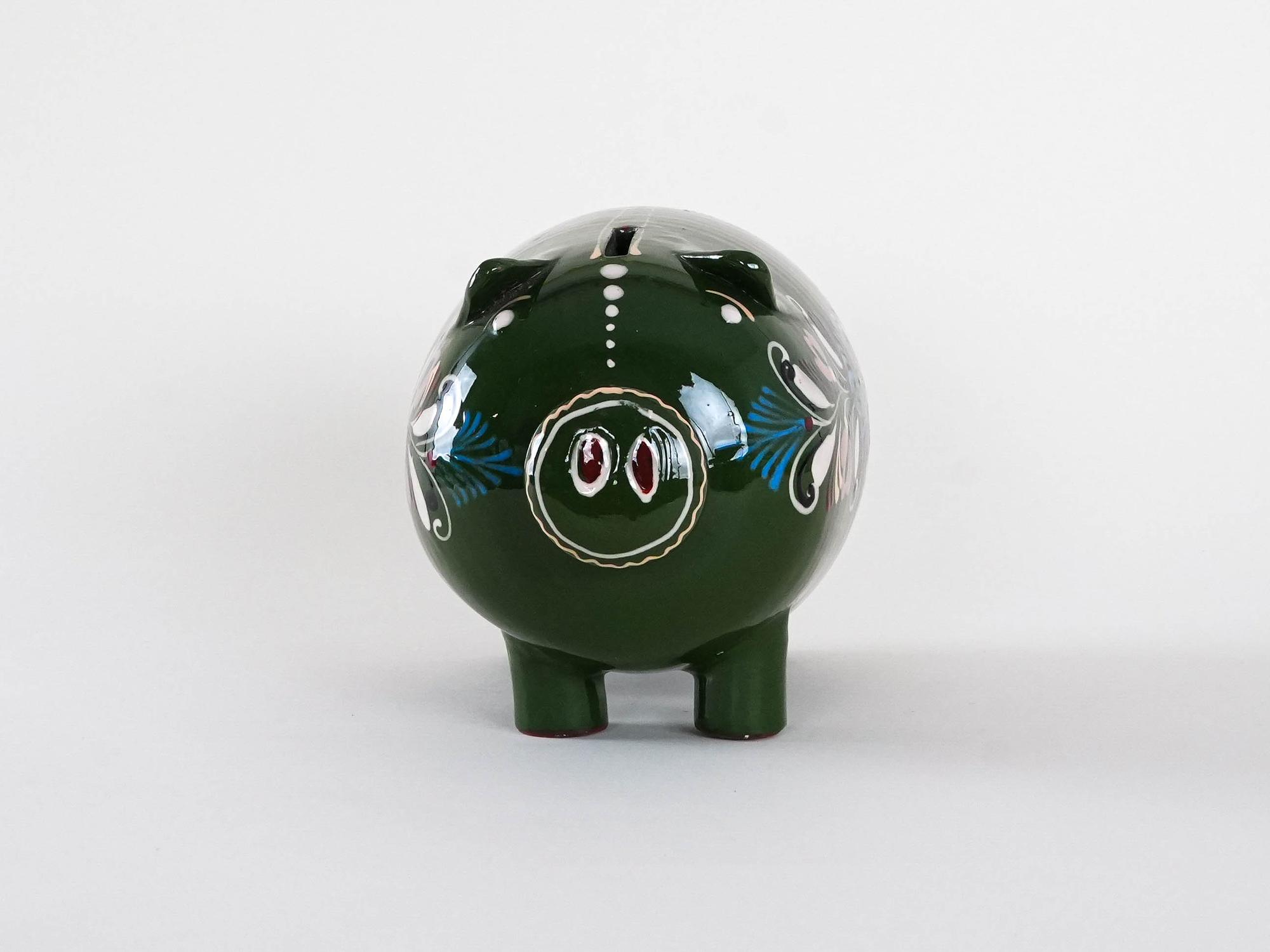 Keramik-Sparschwein 1970er 7