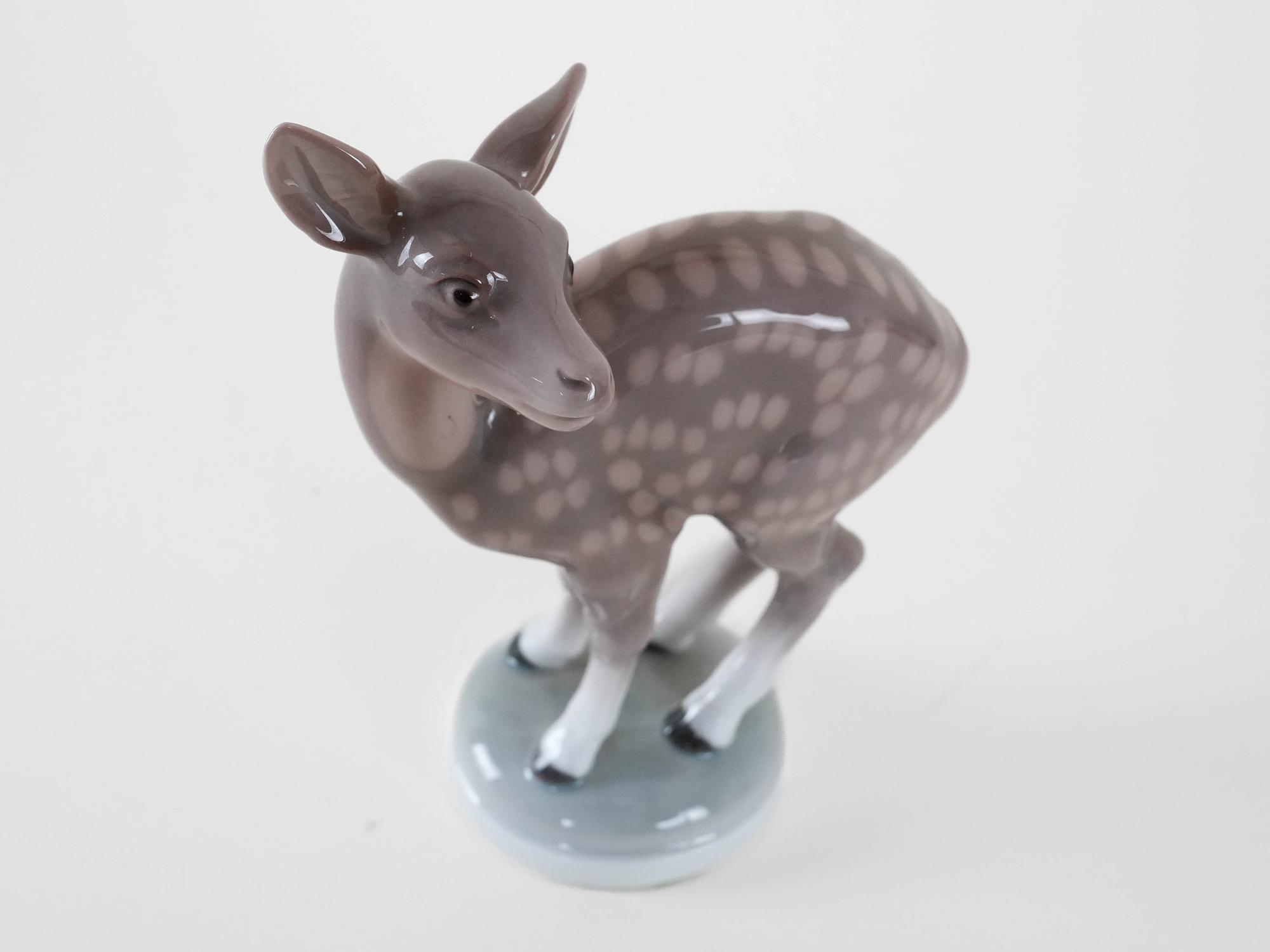 Deer figure porcelain 1970s 6