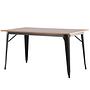 Tempe  Dining table MDF Black/Walnut 5