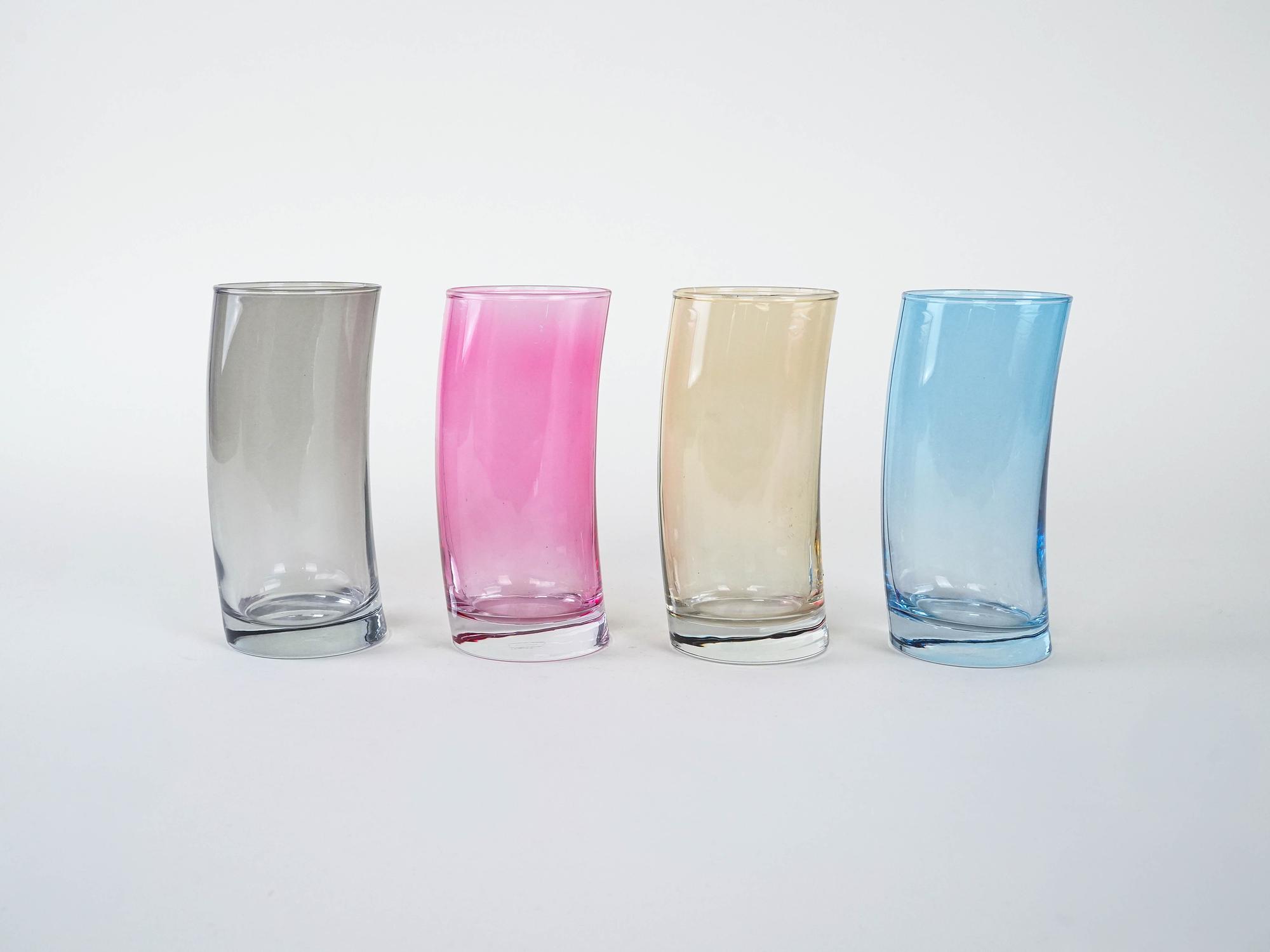 Glasses-Set Multicolored 1980s 2