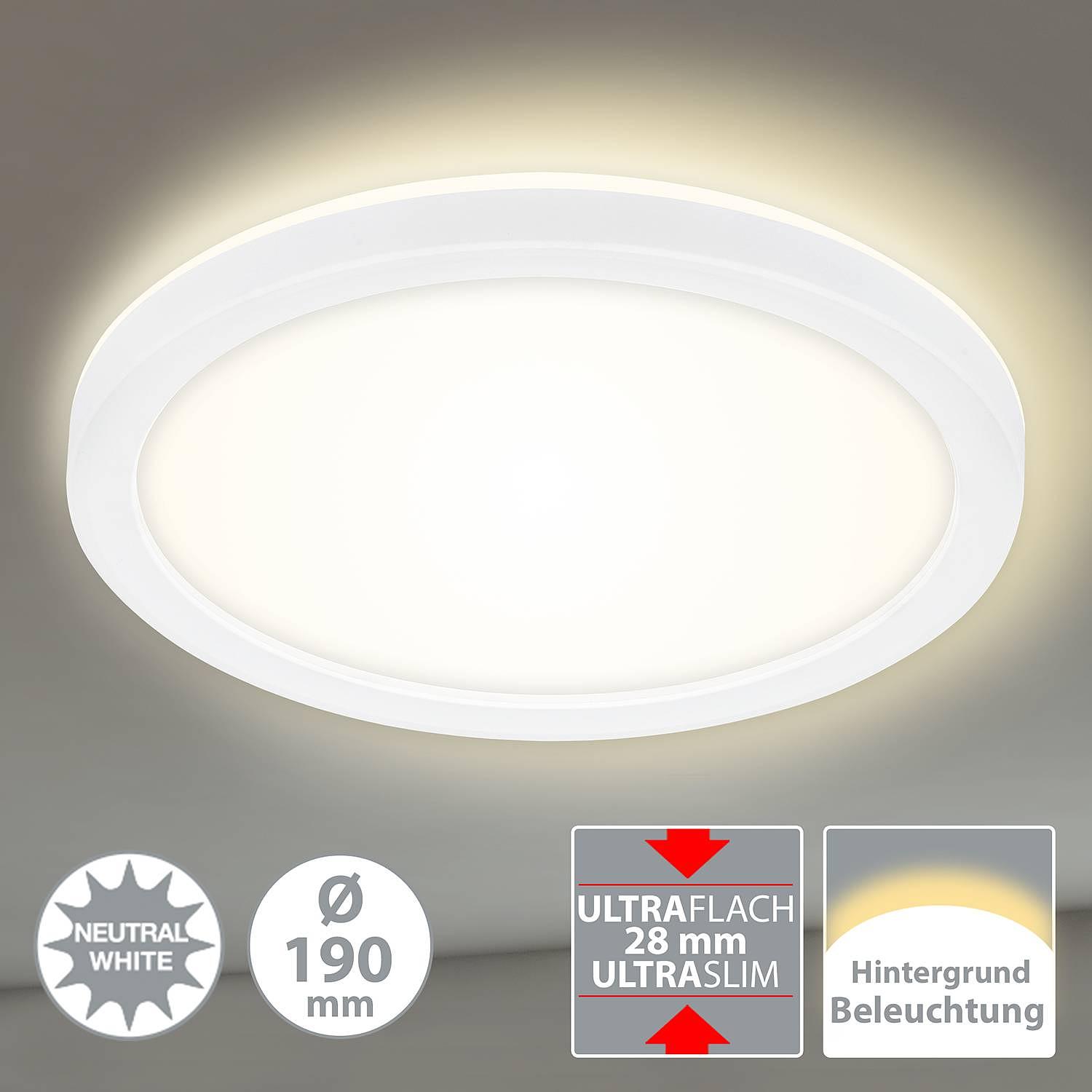 LED-Deckenleuchte  Slim Weiß 4