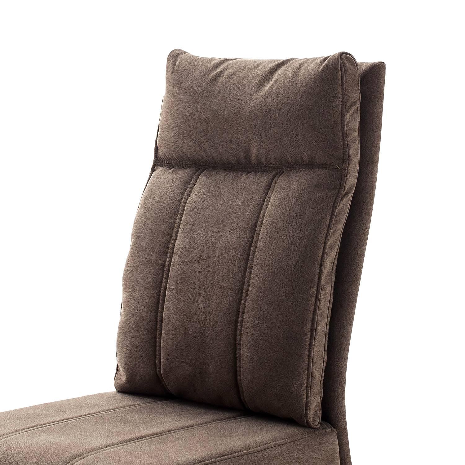 Freischwinger Crowan 2er Set Microfaser Edelstahl Sand 4