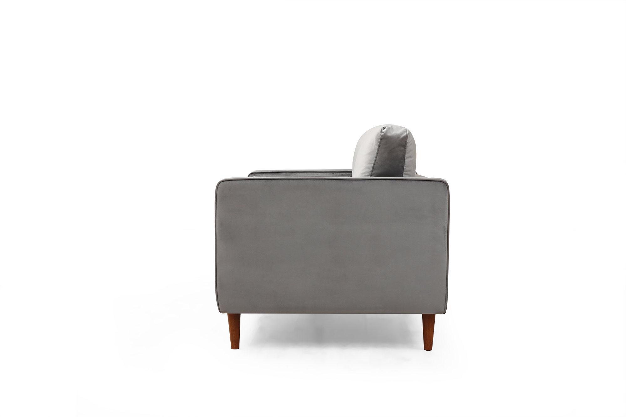 Rome 2-seater sofa light grey 6