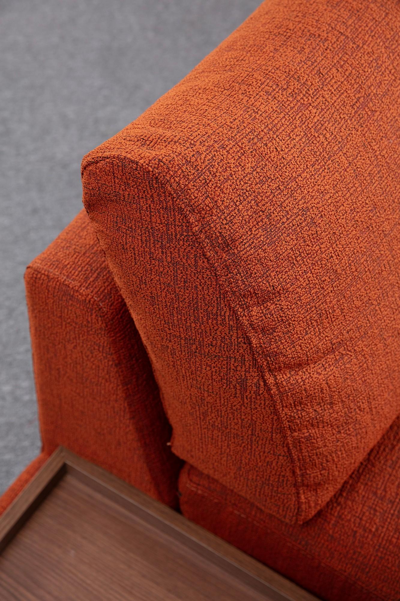 New Tulip Ecksofa 4-Sitzer Orange 2