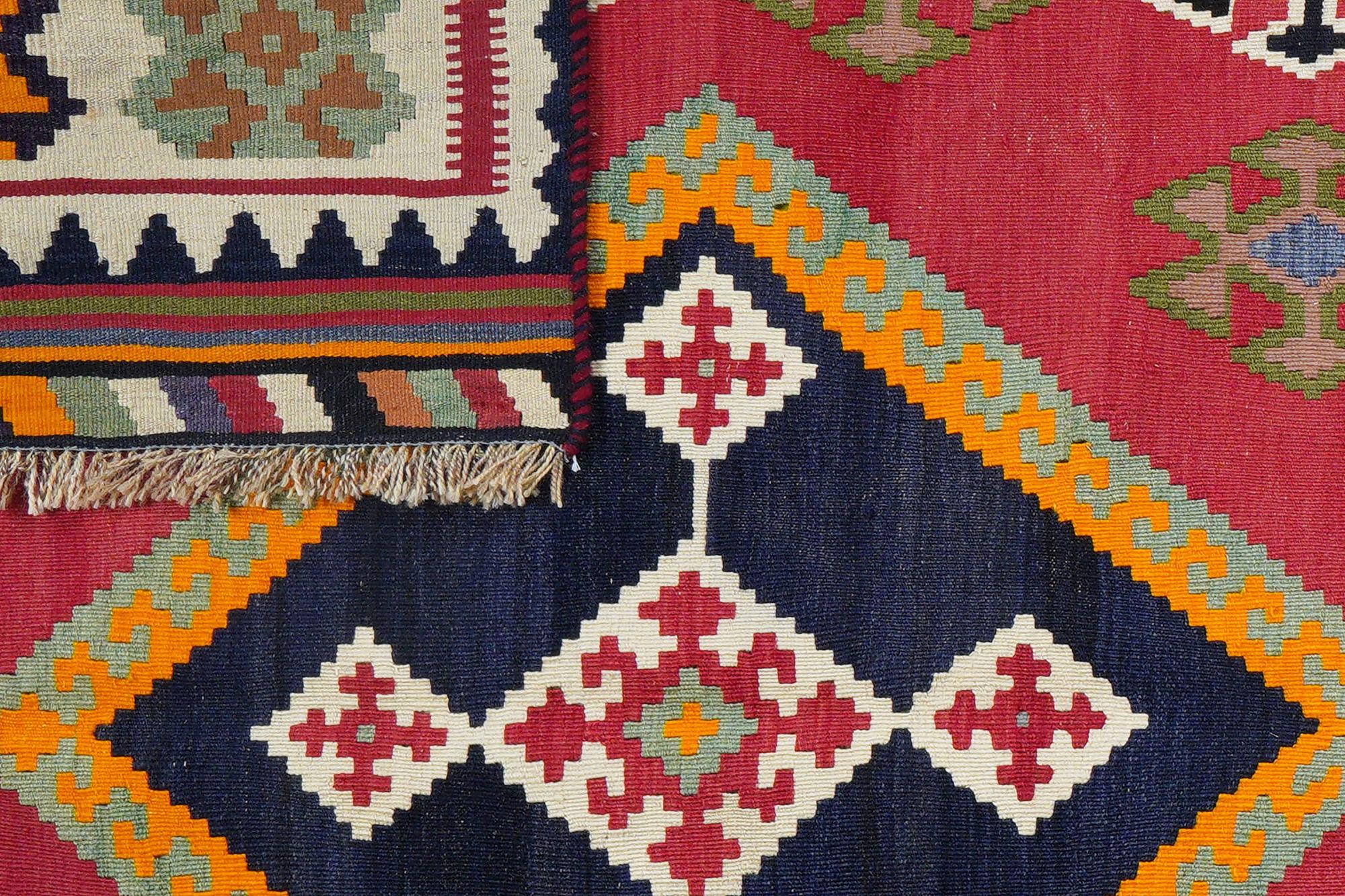 Kilim Gashgai Teppich Rot 5