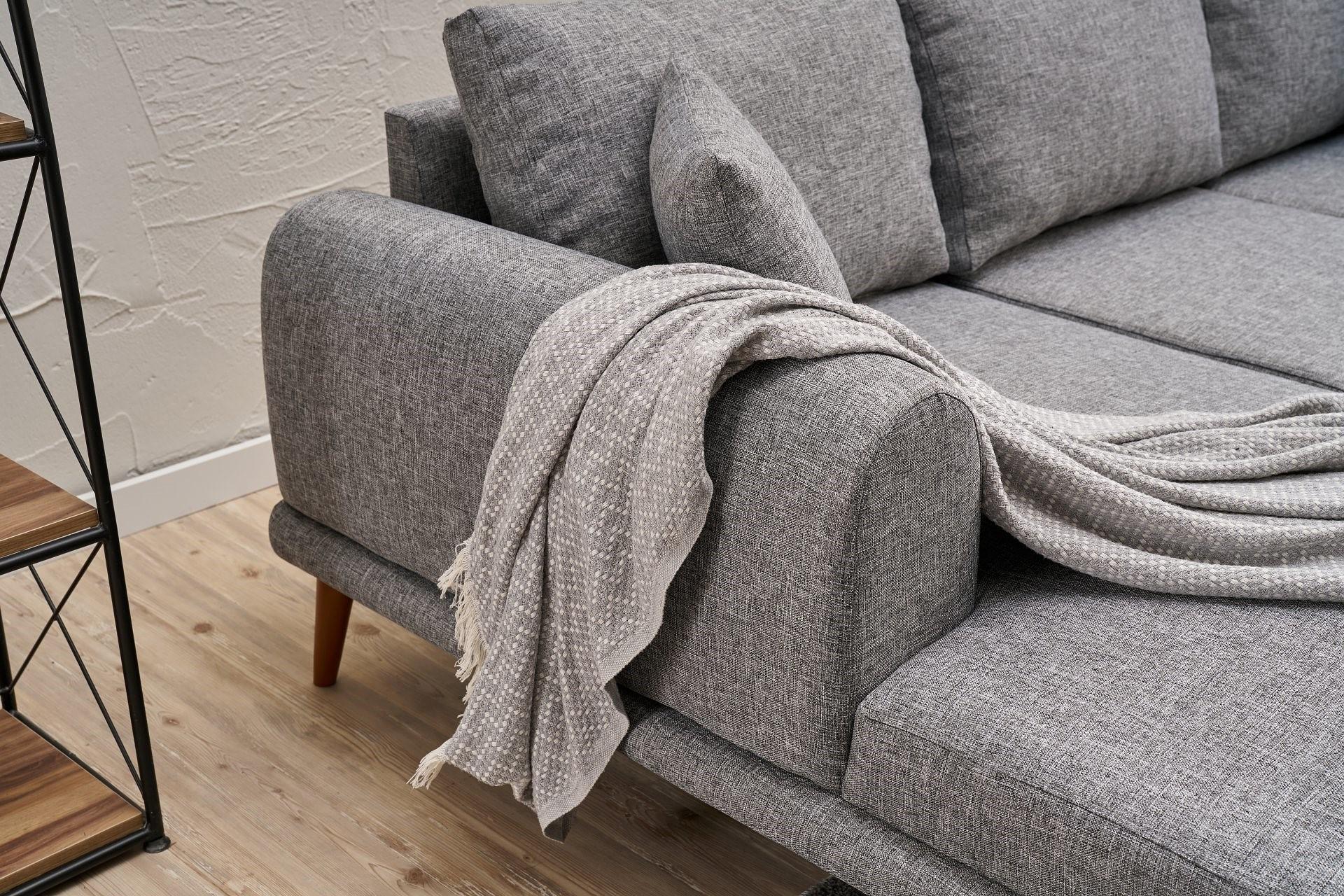 Seren Sofa Récamiere Links Grau 4