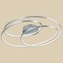 LED ceiling light curved design silver 0