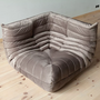 Togo Ecksofa Samt Warmgrau 6