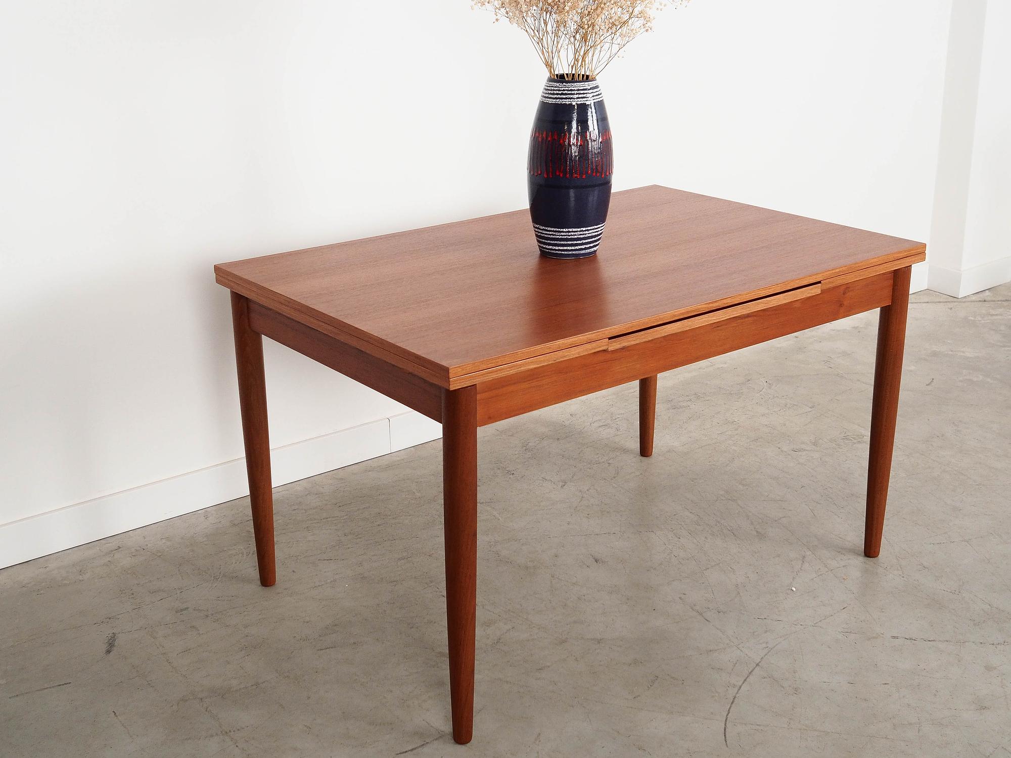 Teaktisch Braun 1970er Jahre 2