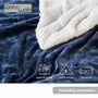 Wohndecke Sherpa Blau 4