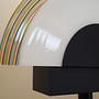 Stehlampe Metall Glas 1970er Jahre 5
