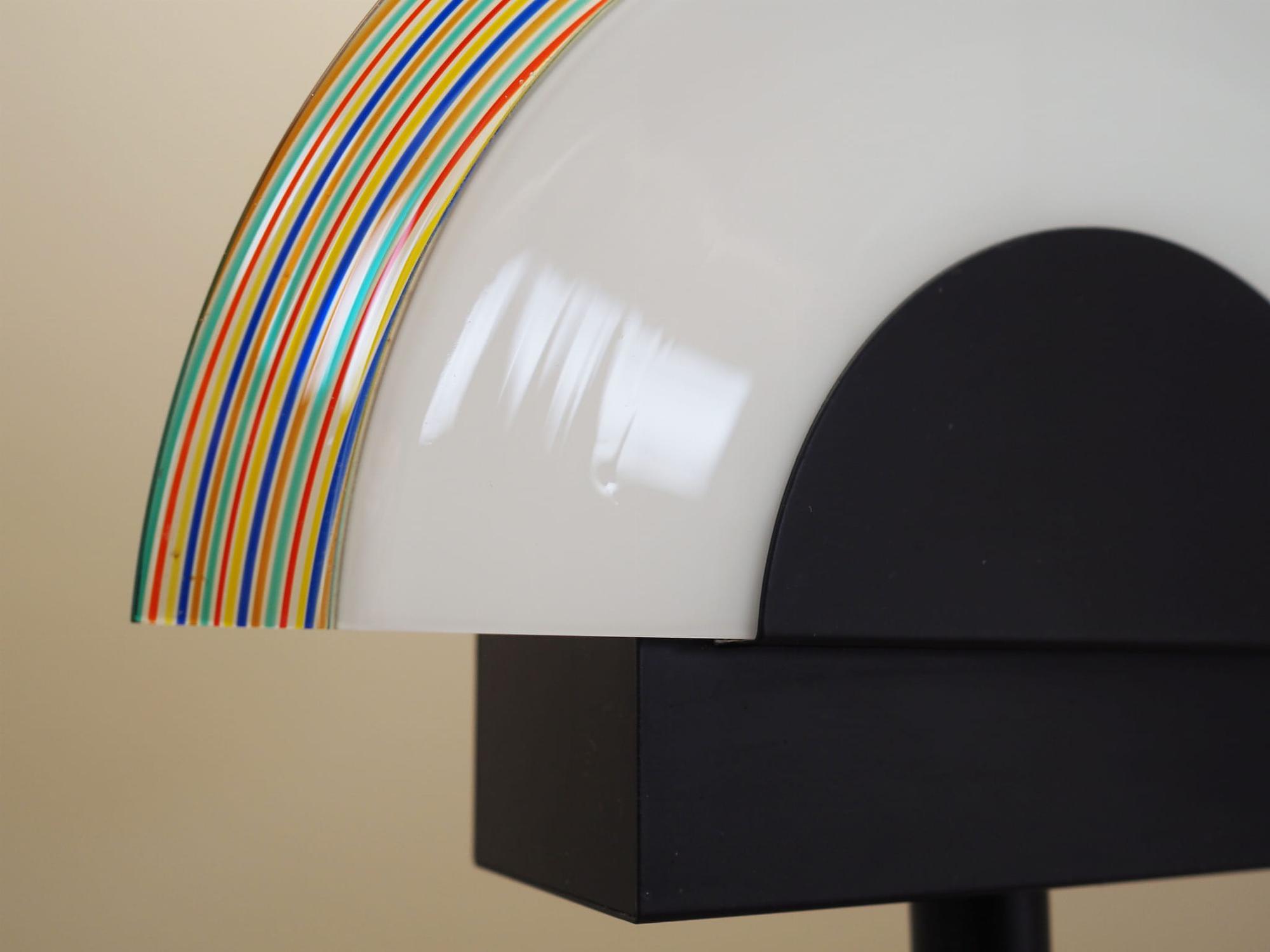 Stehlampe Metall Glas 1970er Jahre 5
