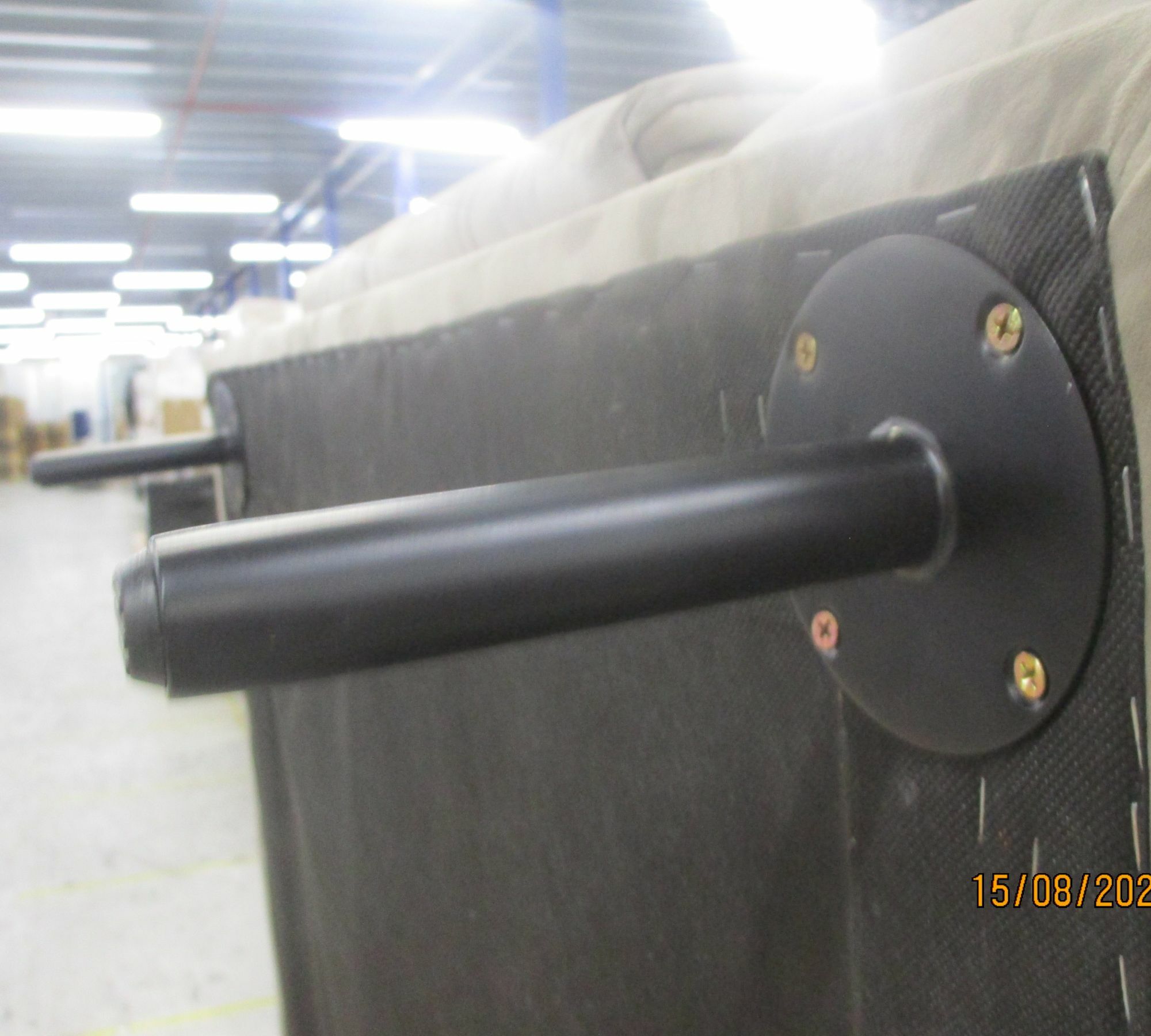 Sofa 2-Sitzer Samt Grau 7