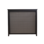 Vintage fireplace cover metal black 1980s 0