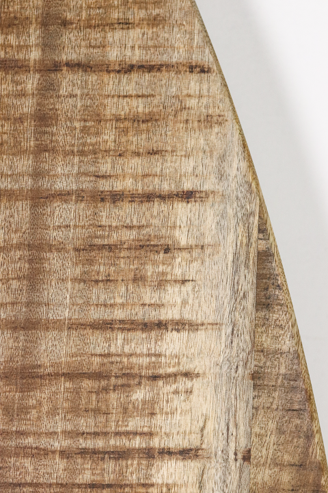 Ovale Tischplatte Mangoholz 4