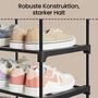 Hendren II Shoe Rack Metal Black 206 cm 4
