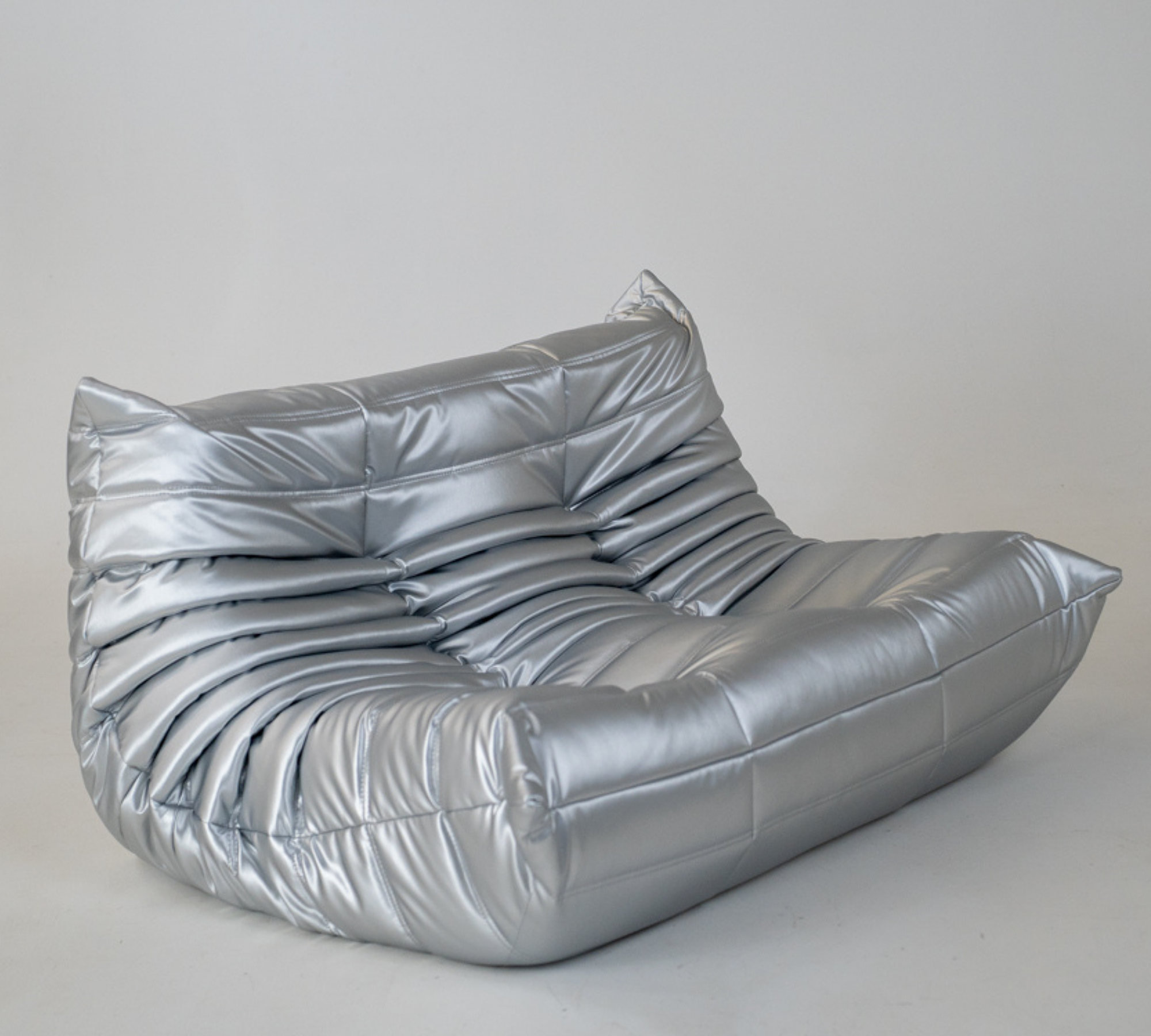 Set Lounge Togo 5 pz. ecopelle grigio spazio 8